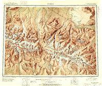 Mount Hayes 1951 topographic map thumbnail