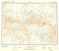 Mount Hayes 1951 topographic map thumbnail