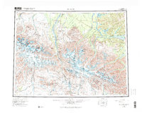 Mount Hayes 1955 topographic map thumbnail