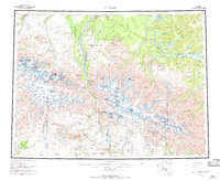 Mount Hayes 1955 topographic map thumbnail