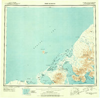 Fort Randall 1943 topographic map thumbnail