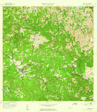 Adjuntas 1960 topographic map thumbnail
