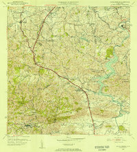Aguas Buenas 1955 topographic map thumbnail