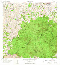 El Yunque 1958 topographic map thumbnail