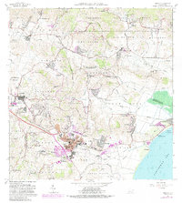 Humacao 1967 topographic map thumbnail