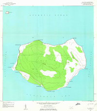 Isla Mona topographic map thumbnail