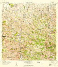 Naranjito 1957 topographic map thumbnail