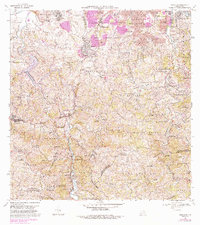 Naranjito 1969 topographic map thumbnail