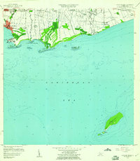 Playa De Ponce 1958 topographic map thumbnail