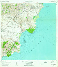 Punta Guayanes 1960 topographic map thumbnail