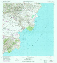 Punta Guayanes 1960 topographic map thumbnail