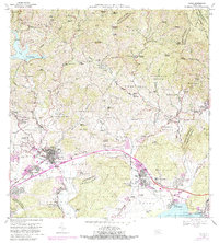Yauco 1966 topographic map thumbnail