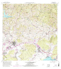Yauco 1966 topographic map thumbnail