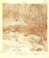 Sabana Grande 1937 topographic map thumbnail