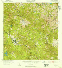 Adjuntas 1952 topographic map thumbnail