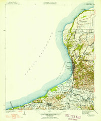 Aguadilla 1942 topographic map thumbnail