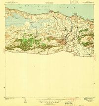Barceloneta 1942 topographic map thumbnail