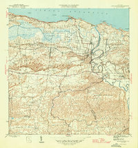 Barceloneta 1946 topographic map thumbnail