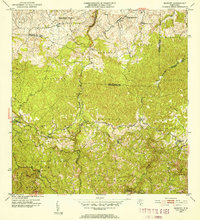 Bayaney 1952 topographic map thumbnail