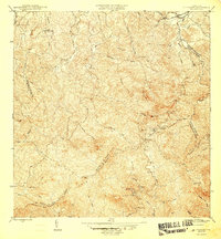El Yunque 1945 topographic map thumbnail