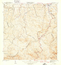 El Yunque 1946 topographic map thumbnail