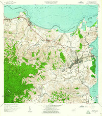Fajardo 1958 topographic map thumbnail