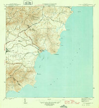 Punta Guayanes 1946 topographic map thumbnail