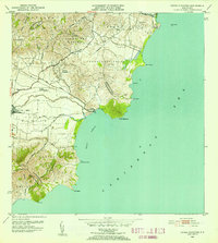 Punta Guayanes 1952 topographic map thumbnail