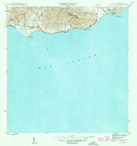 Punta Tuna 1945 topographic map thumbnail