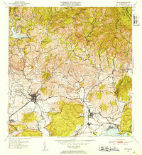 Yauco 1952 topographic map thumbnail