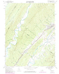 Craigsville 1967 topographic map thumbnail