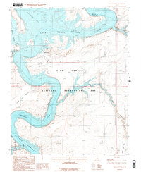 Halls Crossing 1987 topographic map thumbnail