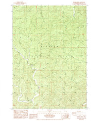 Herman Creek 1984 topographic map thumbnail