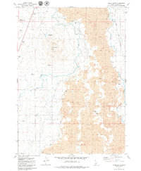 Kinzie Butte 1979 topographic map thumbnail