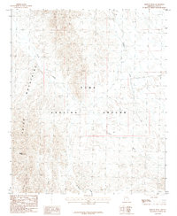 Mohave Peak 1986 topographic map thumbnail
