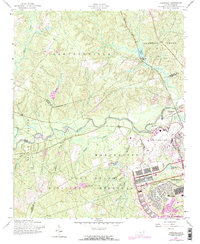 Overhills 1957 topographic map thumbnail