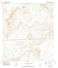 Sombrero Peak 1971 topographic map thumbnail