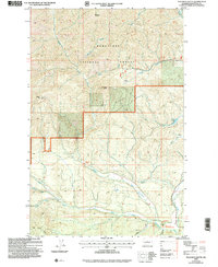 Teanaway Butte 2003 topographic map thumbnail