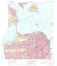 San Francisco North 1956 topographic map thumbnail