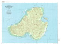 Island of Kosrae topographic map thumbnail