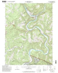 Rowlesburg 1995 topographic map thumbnail