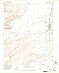 Antonito 1967 topographic map preview
