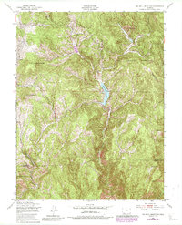 Big Bull Mountain 1951 topographic map thumbnail