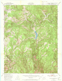 Big Bull Mountain 1951 topographic map thumbnail