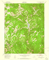 Big Bull Mountain 1951 topographic map thumbnail
