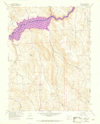 Big Mesa 1954 topographic map thumbnail