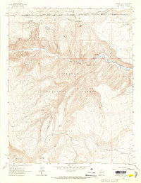 Bighorn Peak 1963 topographic map thumbnail