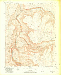 Black Ridge 1955 topographic map thumbnail