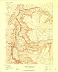 Black Ridge 1955 topographic map thumbnail