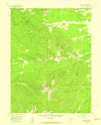 Bottle Pass 1957 topographic map thumbnail
